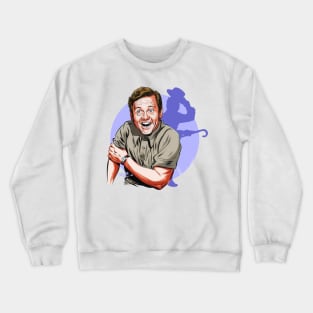 Mickey Rooney - An illustration by Paul Cemmick Crewneck Sweatshirt